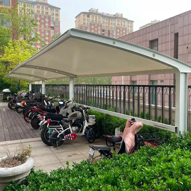 宁陕县膜结构电动车棚